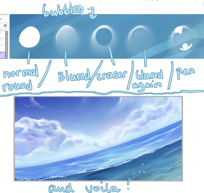 PaintTool SAI Water tutorial